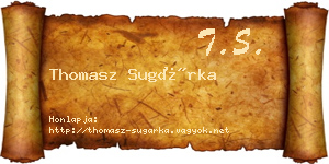 Thomasz Sugárka névjegykártya